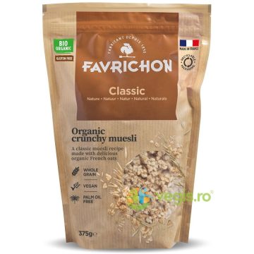 Musli cu Cereale Integrale si Nuca de Cocos fara Gluten Ecologic/Bio 375g
