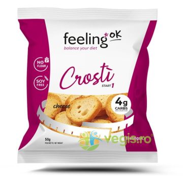 Crutoane (Crostino) Proteice, Low-Carb cu Branza 50g