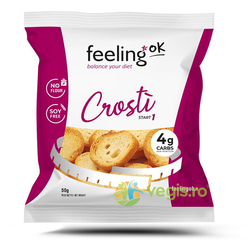 Crutoane (Crostino) Proteice, Low-Carb cu Ulei de Masline 50g