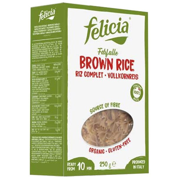 Farfalle din Orez Integral Ecologice/Bio 250g