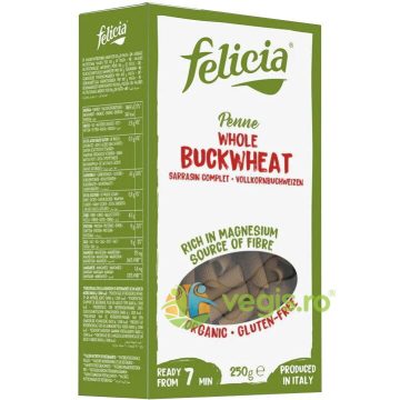 Penne din Faina de Hrisca Ecologice/Bio 250g