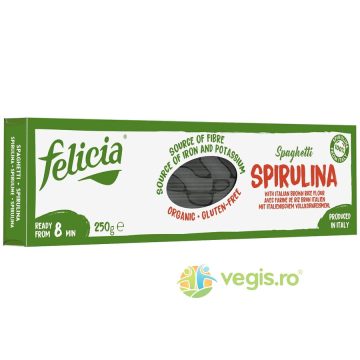 Spaghete din Faina de Orez Integral si Spirulina Ecologica/Bio 250g