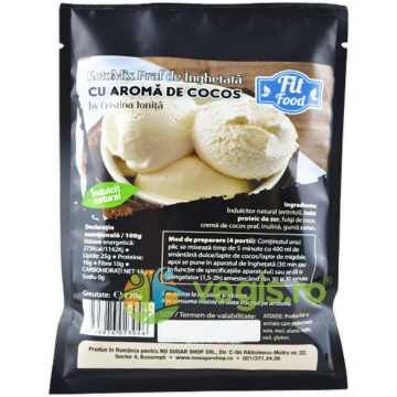 KetoMix Praf pentru Inghetata cu Aroma de Cocos 120g
