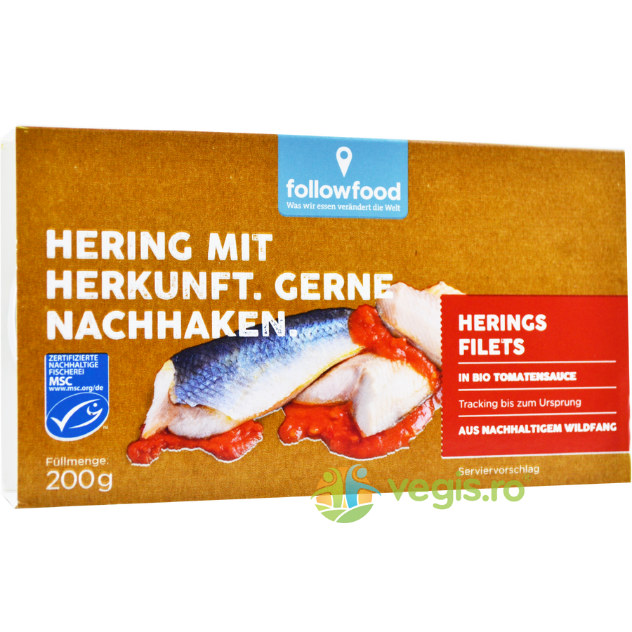 File de Hering in Sos de Tomate 200g