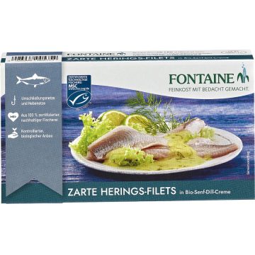 File de Hering in Crema de Mustar si Marar 200g