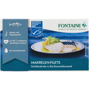 File de Macrou fara Piele si fara Oase in Ulei de Floarea-Soarelui 125g