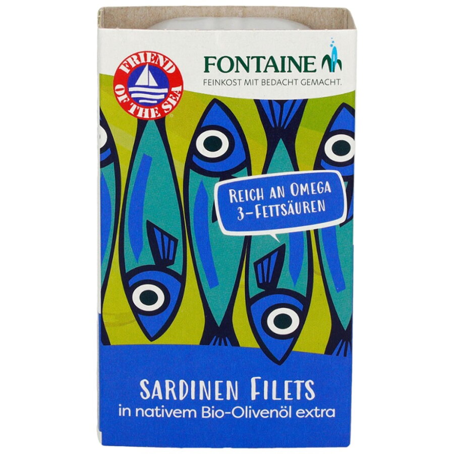 File de Sardine in Ulei de Masline cu Piele fara Oase 125g