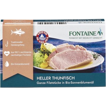 File de Ton Alb in Ulei de Floarea Soarelui 120g