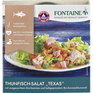 Salata de Ton Texas cu Legume si Ulei de Floarea-Soarelui 200g