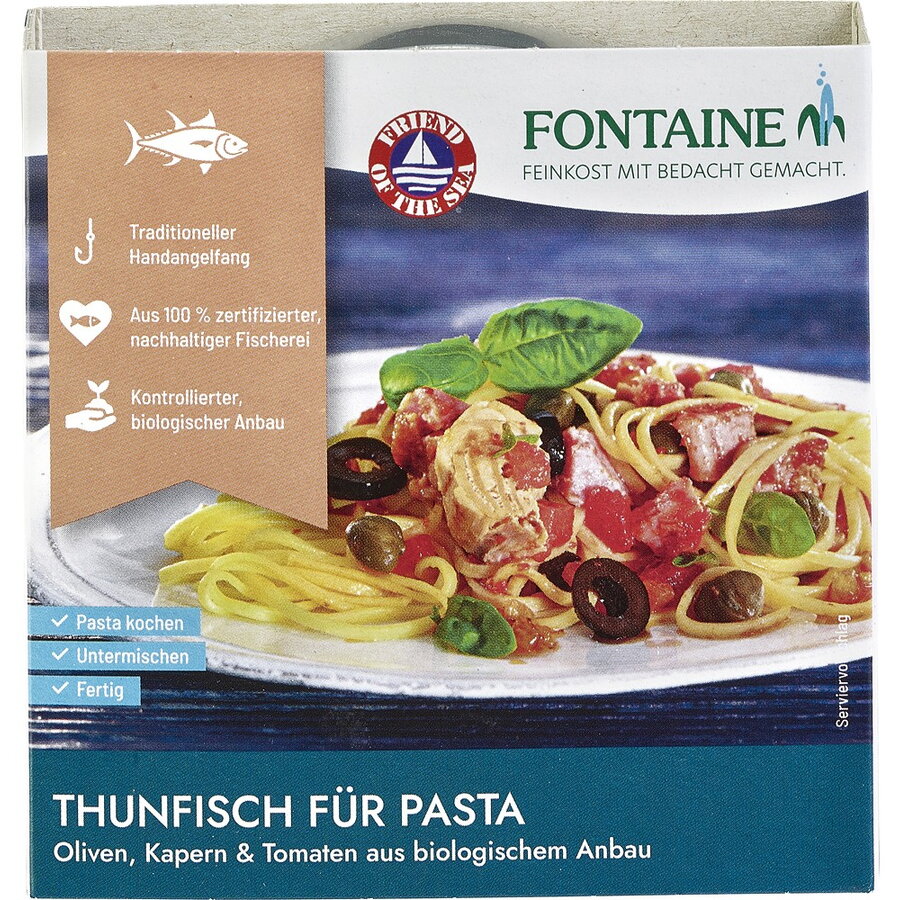 Ton pentru Paste cu Masline, Capere si Rosii 190g