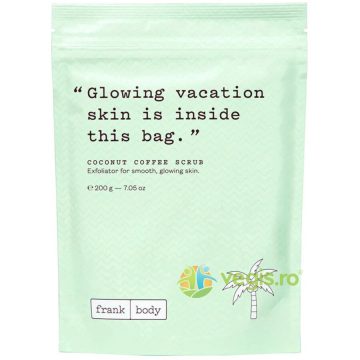 Exfoliant pentru Corp cu Efect de Netezire si Stralucire Coconut Coffee Scrub 200g