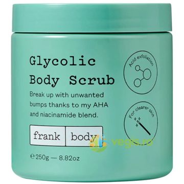 Exfoliant pentru Corp Glycolic pentru Piele Luminoasa cu AHA si Niacinamida 250g