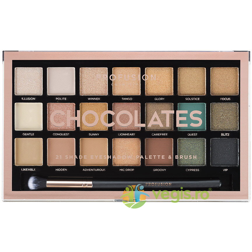 Paleta Farduri 21 Nuante si 1 Pensula Chocolates 245g