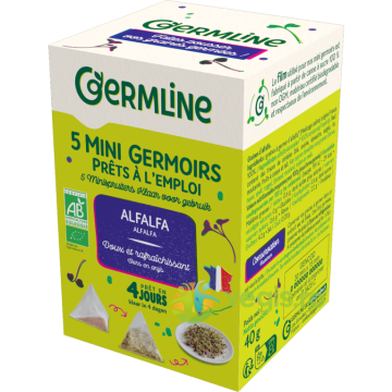 Mini Germinatoare cu Seminte de Alfalfa Ecologice/Bio 5buc x 8g