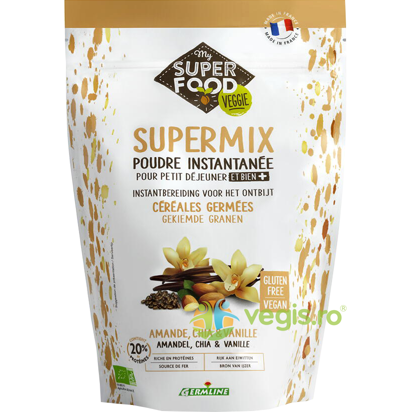 Supermix cu Migdale, Chia si Vanilie fara Gluten Ecologic/Bio 350g