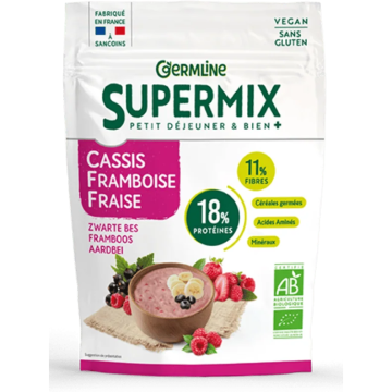 Supermix pentru Mix Dejun cu Coacaze Negre, Zmeura si Capsuni Ecologic/Bio 350g