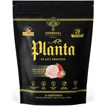 Proteina Vegana cu Aroma de Inghetata de Capsuni 434g