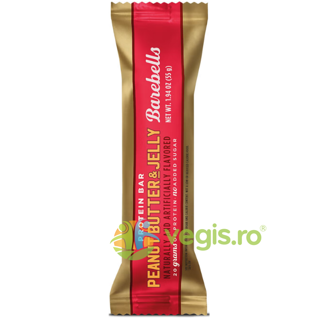 Baton Proteic cu Aroma de Unt de Arahide si Jeleu Fructat 55g