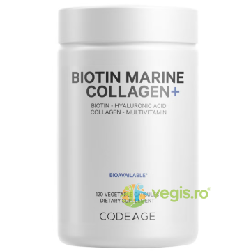 Biotin Marine Collagen+ Formula Completa cu Colagen Marin si Acid Hialuronic 120cps