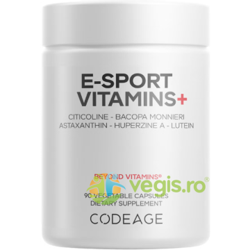 E-Sport Vitamins+ Formula pentru Energie si Acuitate Mentala in Gaming 90cps