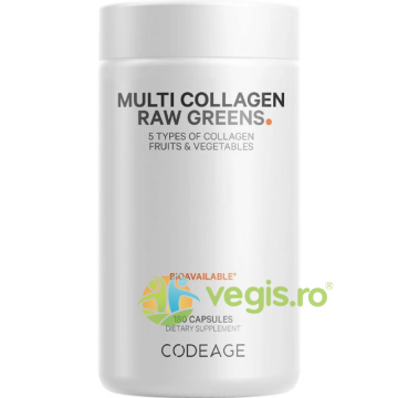 Peptide de Colagen Hidrolizat si 21 Superalimente Organice 180cps