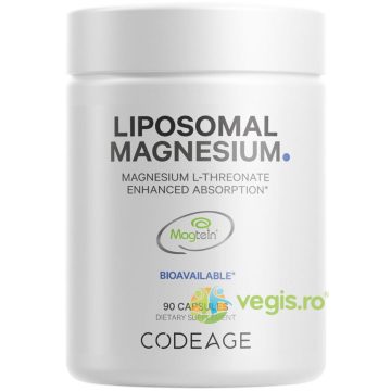 Magneziu L-Treonat Lipozomal cu Fosfolipide - Formula Avansata pentru Absorbtie Superioara 90cps