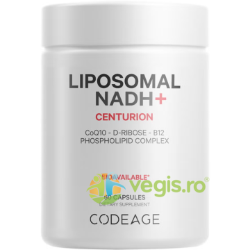 Liposomal NADH+, CoQ10, B12 si D-Riboza Suport Avansat pentru Energie Celulara 60cps