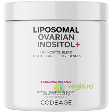 Liposomal Ovarian Inositol+ ( Myo-Inozitol Ovarian cu Coenzima Q10 si Aroma de Fructe de Padure) 148.2g