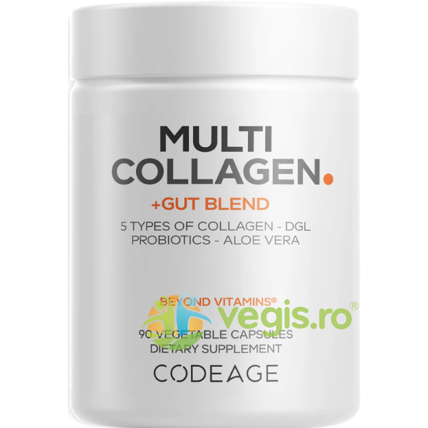 Formula pentru Suport Digestiv cu Colagen de 5 Tipuri si Probiotice 90cps
