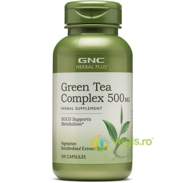 Complex de Ceai Verde (Green Tea Complex) Herbal Plus 500mg 100cps