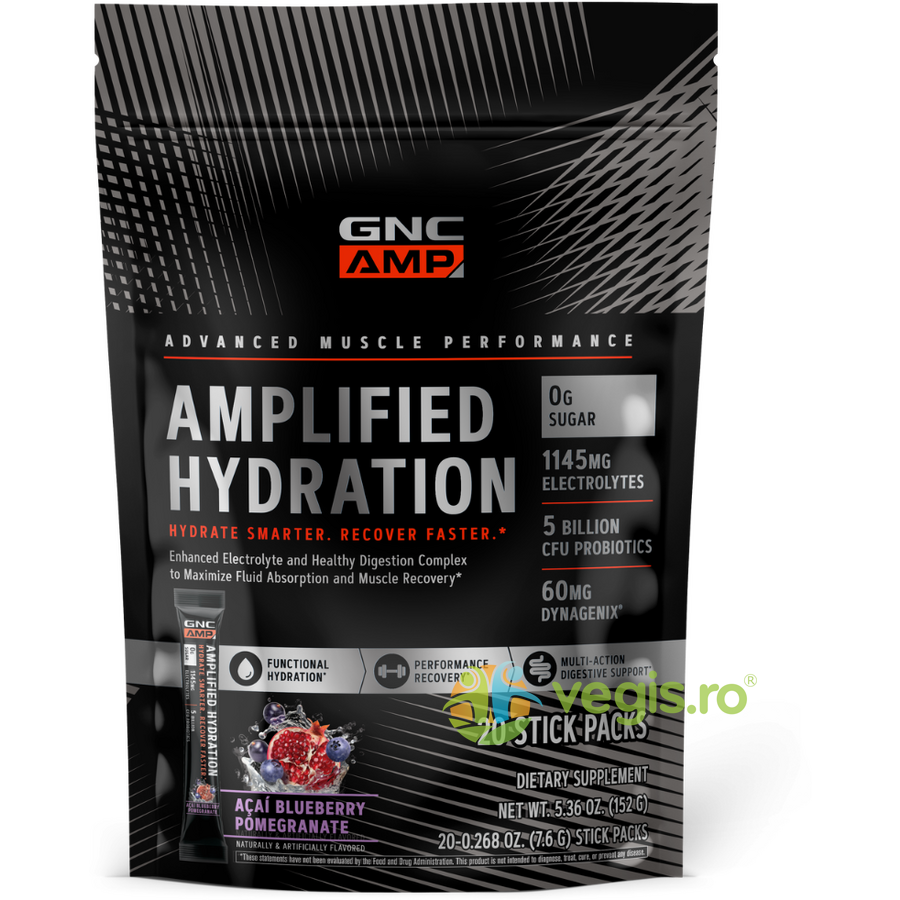 Electroliti cu Aroma de Acai, Afine si Rodie Amplified Hydration 150g - 20 plicuri