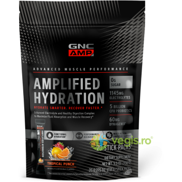 Electroliti cu Aroma de Fructe Tropicale Amplified Hydration 152g -  20 plicuri