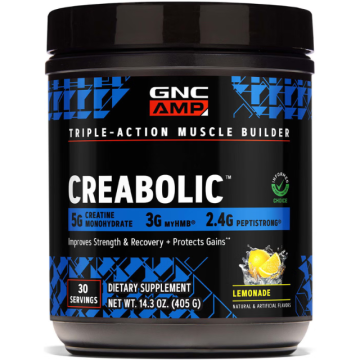 Creatina Monohidrata pentru Forta si Masa Musculara cu Aroma de Limonada 405g