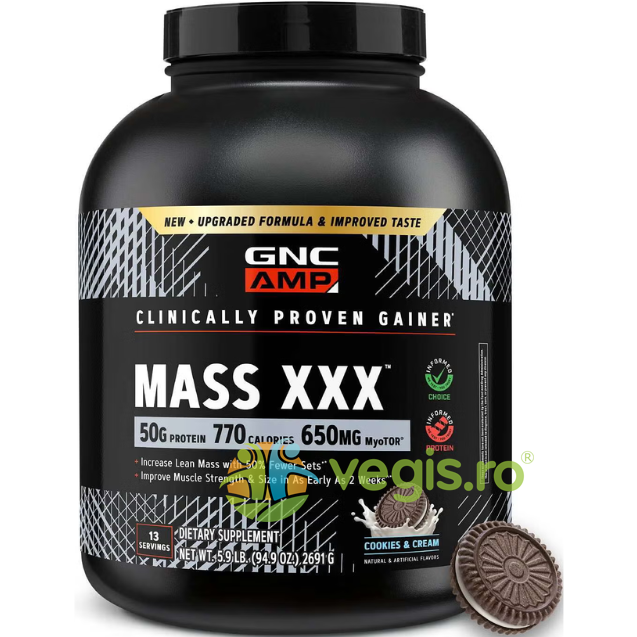 Gainer Proteic cu Aroma de Biscuiti si Frisca 2691g
