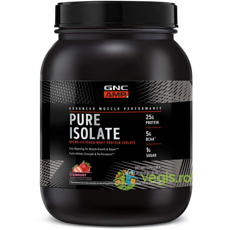 Proteina Izolata din Zer cu Aroma de Capsuni Amp Pure Isolate 882g