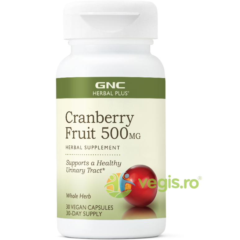Extract din Fruct de Merisor (Cranberry Fruit) 500mg Herbal Plus 30cps