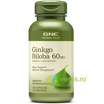 Ginkgo Biloba 60mg Herbal Plus 100cps