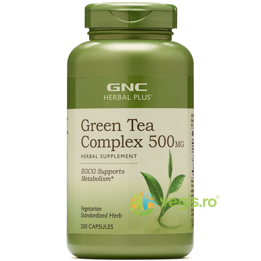 Complex De Ceai Verde 500mg (Green Tea Complex) Herbal Plus 200cps