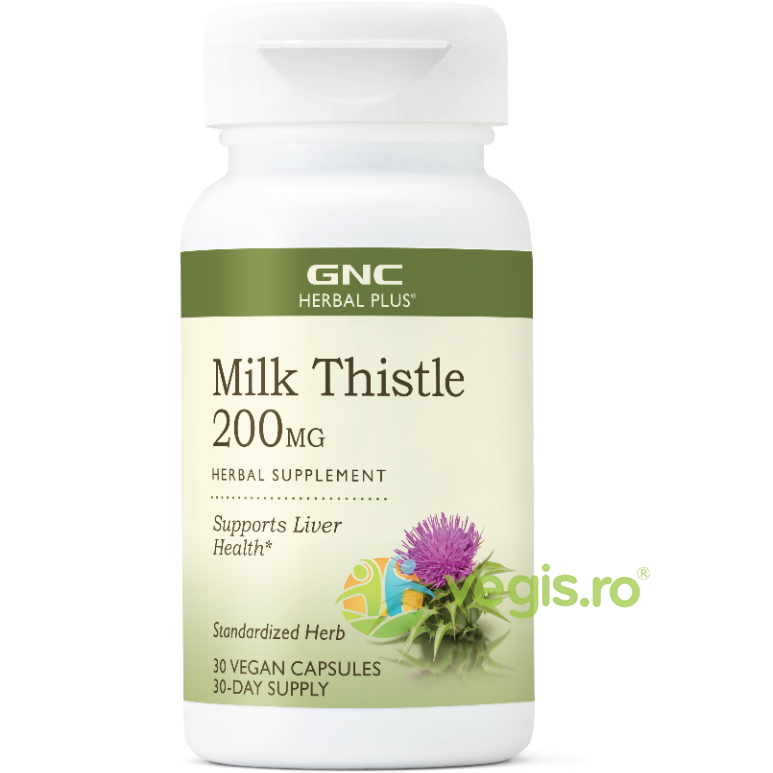 Silimarina (Milk Thistle) 200mg Herbal Plus 30cps