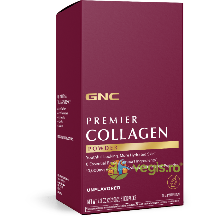 Premier Collagen - Formula Premium de Peptide de Colagen Hidrolizat fara Aroma 20x10.1g