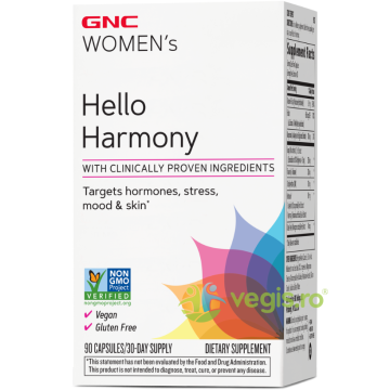 Formula pentru Echilibrul Hormonal, Emotional si Elasticitatea Pielii Femeilor Women`s Hello Harmony PMS 90cps