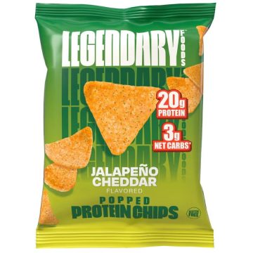 Chips-uri Proteice cu Gust Intens de Jalapeno si Cheddar 34g