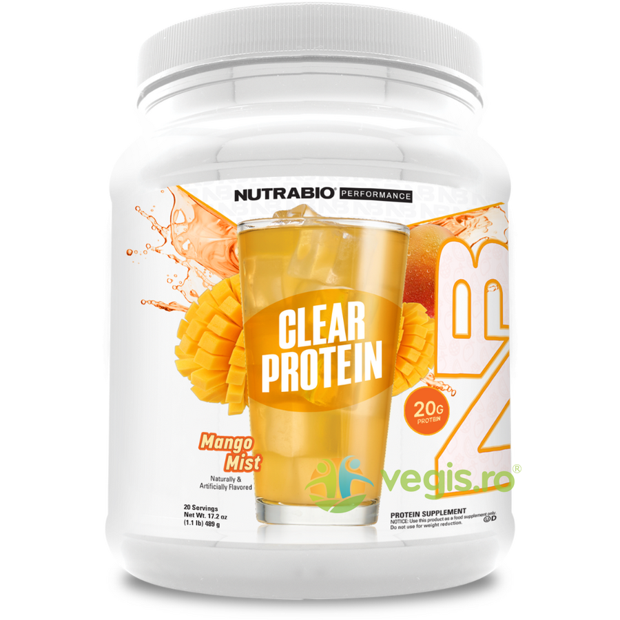 Izolat Proteic din Zer Clar cu Aroma de Mango 489g