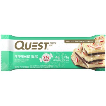 Baton Proteic cu Aroma de Peppermint Bark 60g