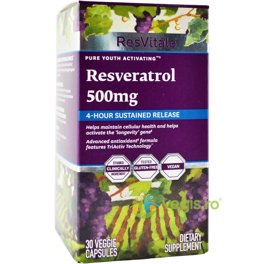 Resveratrol 500mg si Quercetina 40mg ResVitale 30cps