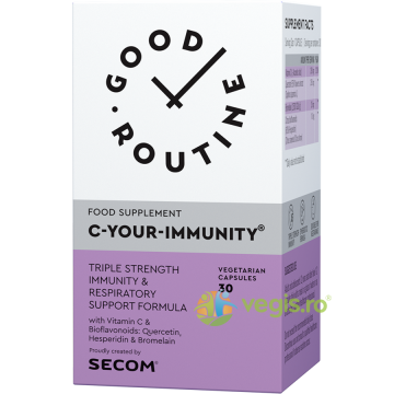 C Your Immunity (Vitamina C cu Quercetina) 30cps vegetale Secom,