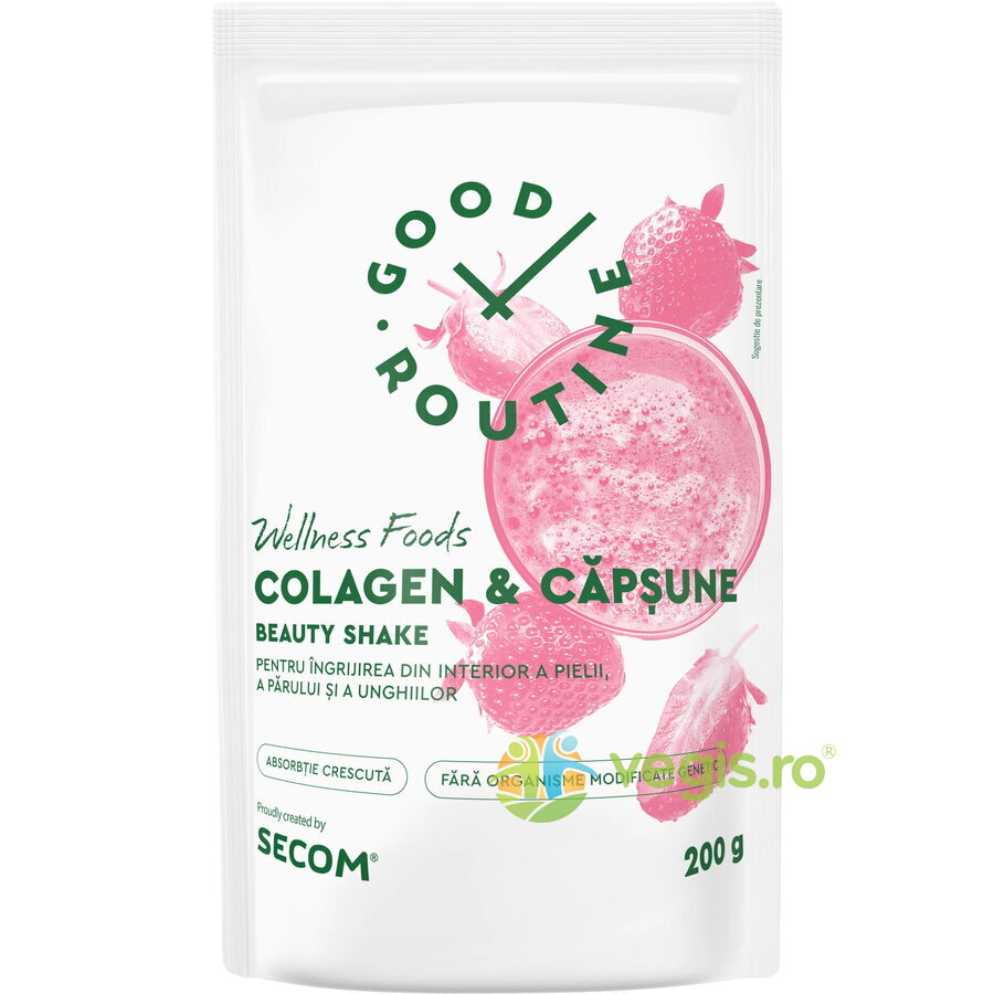Colagen si Capsune Beauty Shake 200g