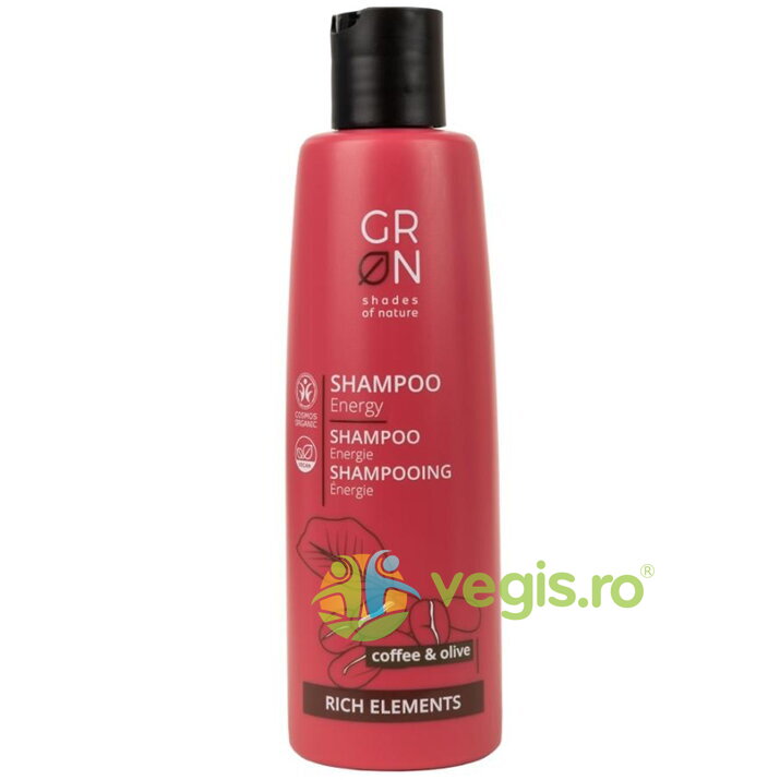 Sampon Energizant cu Cafea si Masline Rich Elements Ecologic/Bio 250ml