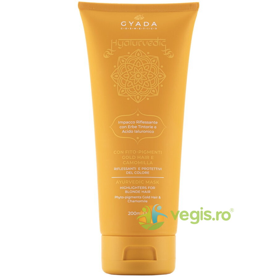 Masca Revitalizanta pentru Par Blond cu Acid Hialuronic si Curcuma 200ml