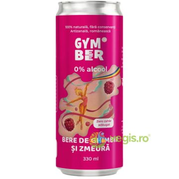 Bere de Ghimbir si Zmeura 0% Alcool fara Zahar Adaugat 330ml
